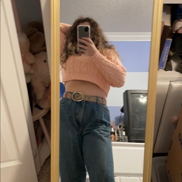 Heavyweight cropped vintage 80s sweater - Picture 1 of 4